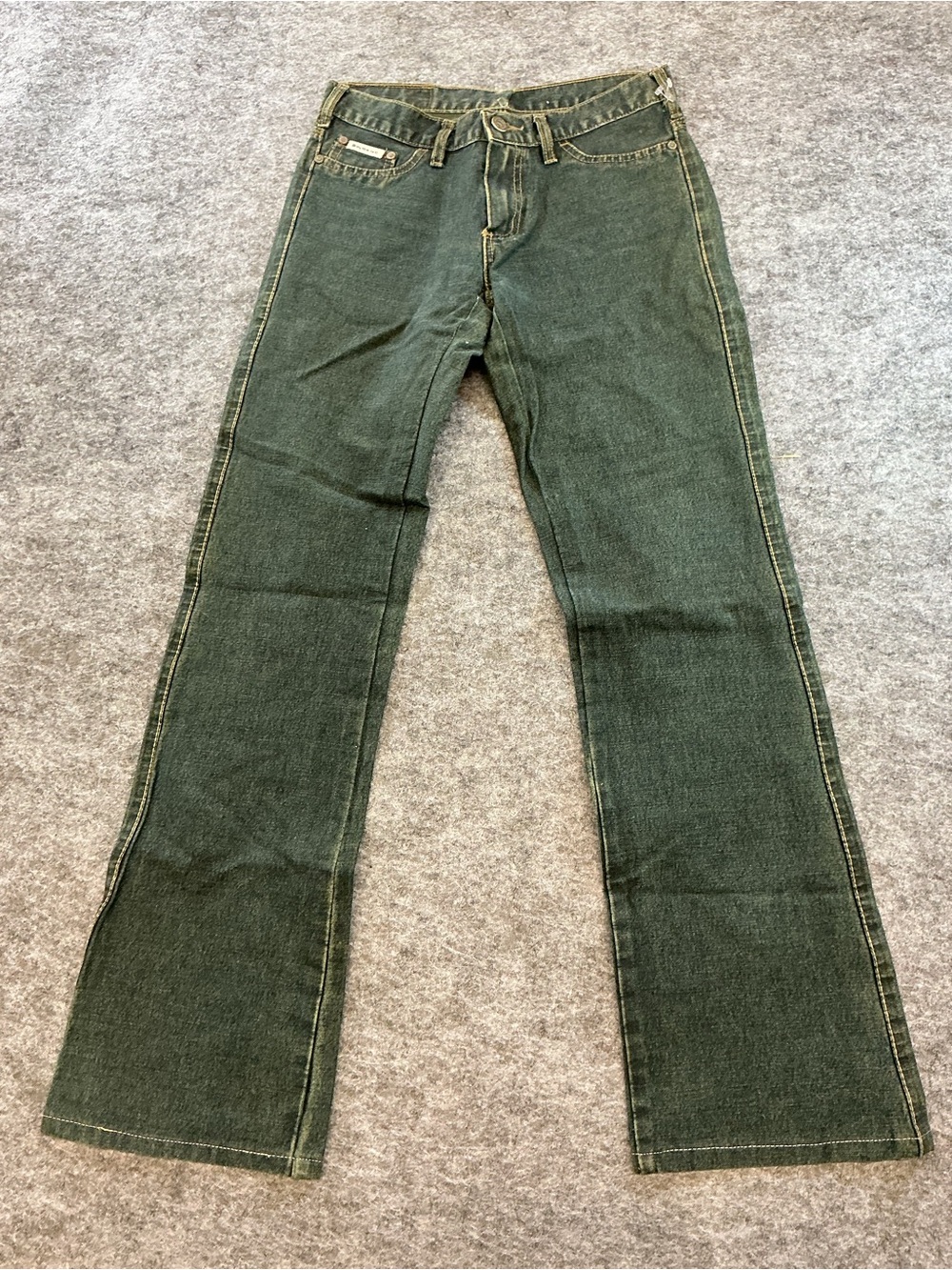 Solido Inc. Y2K Classic Mid Rise Vintage Blue Straight Leg Jeans. AA